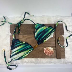 Vix Brush Ripple Triangle Bikini Top